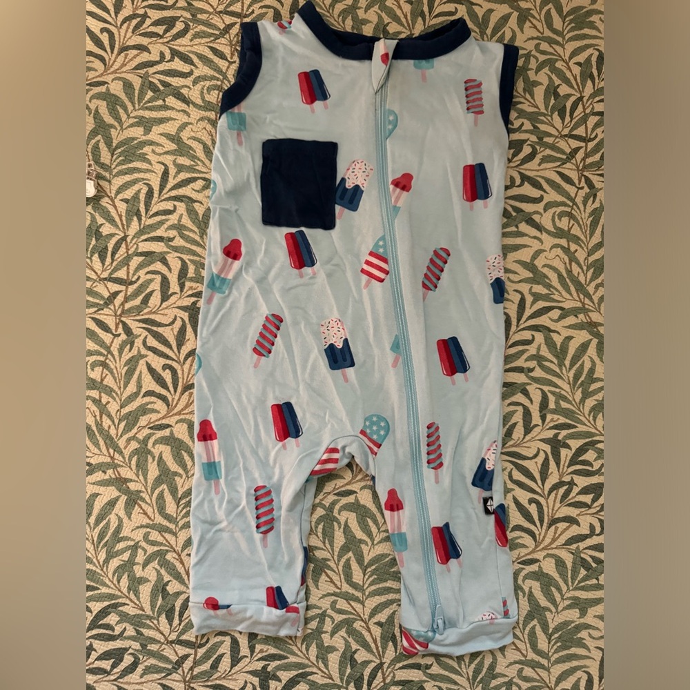 Kyte Baby Popsicle Print Sleeveless Romper 6-12 months